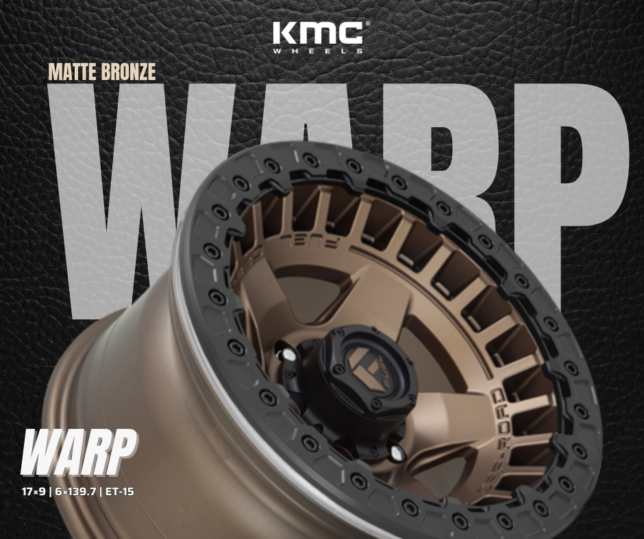 MÂM FUEL WARP BEADLOCK D119 17×9 | 6×139.7 | ET-15 (MÀU ĐỒNG VIỀN ĐEN)